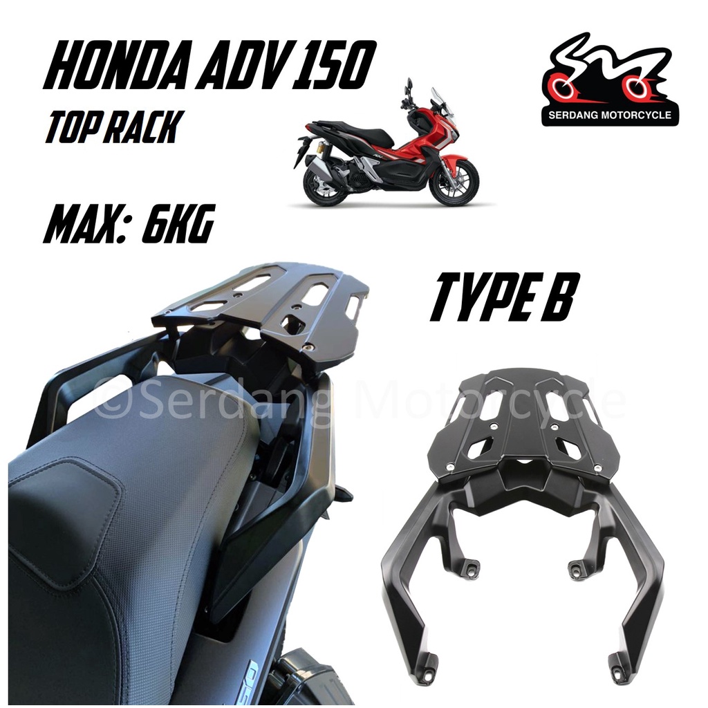 Honda ADV 150 Top Rack Bracket Rear Luggage Rack Luggage Holder