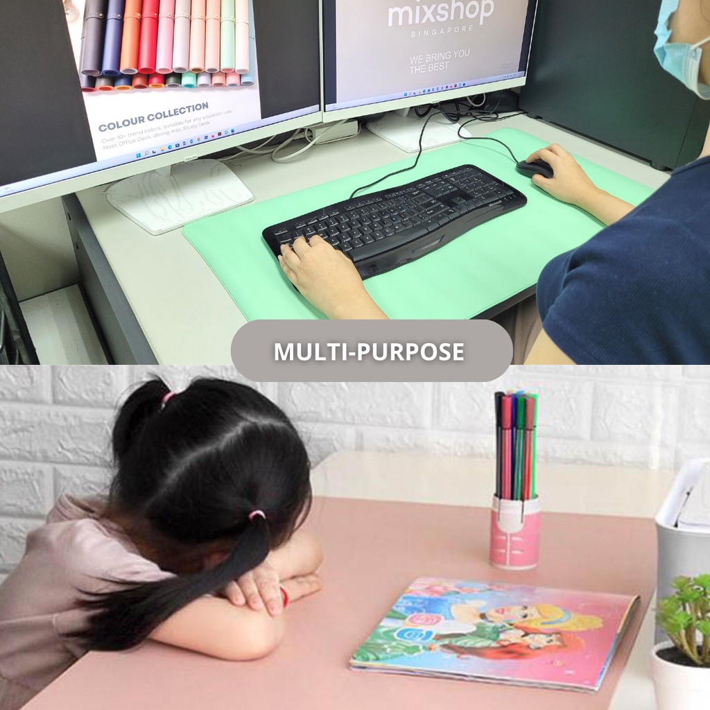 mixshop Premium Leather Large Mouse Pad, Desk Pad for Laptop, Computer ...
