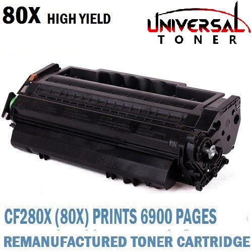 Compatible with HP CF280X (80X) Black Laser Toner Cartridge (Prints 6 ...