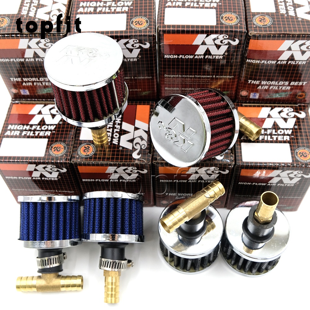 12mm K&N KN Small Air Filter Breather Intake Engine Car Automotive