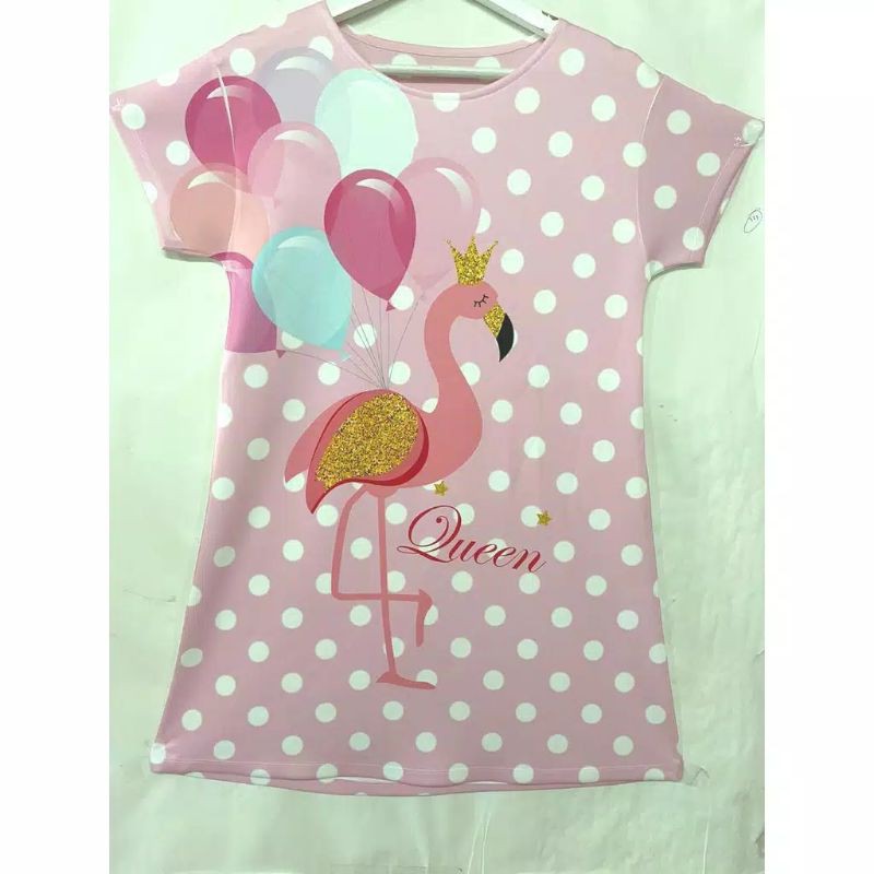 girls flamingo dress