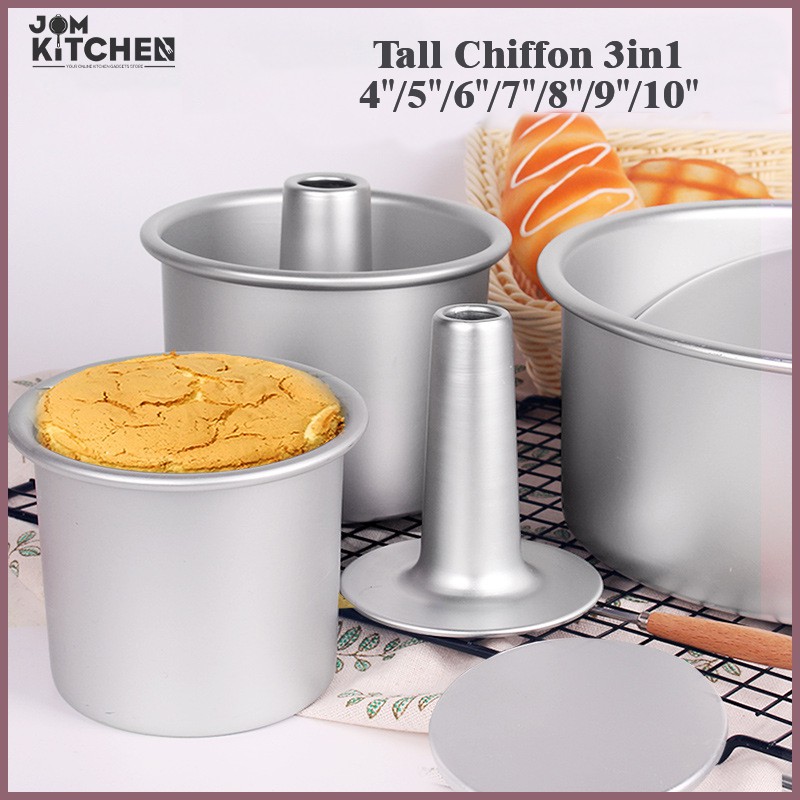 Jom Kitchen Tinggi Loyang Kek Mold Sponge Cake Heightening Deep