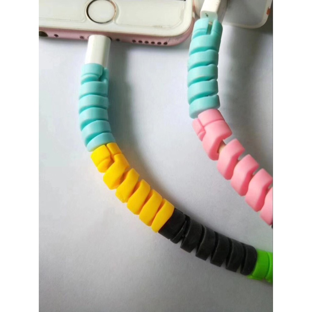 10PCS Cable Protector Soft Cable Protector Data Line Protective Case ...