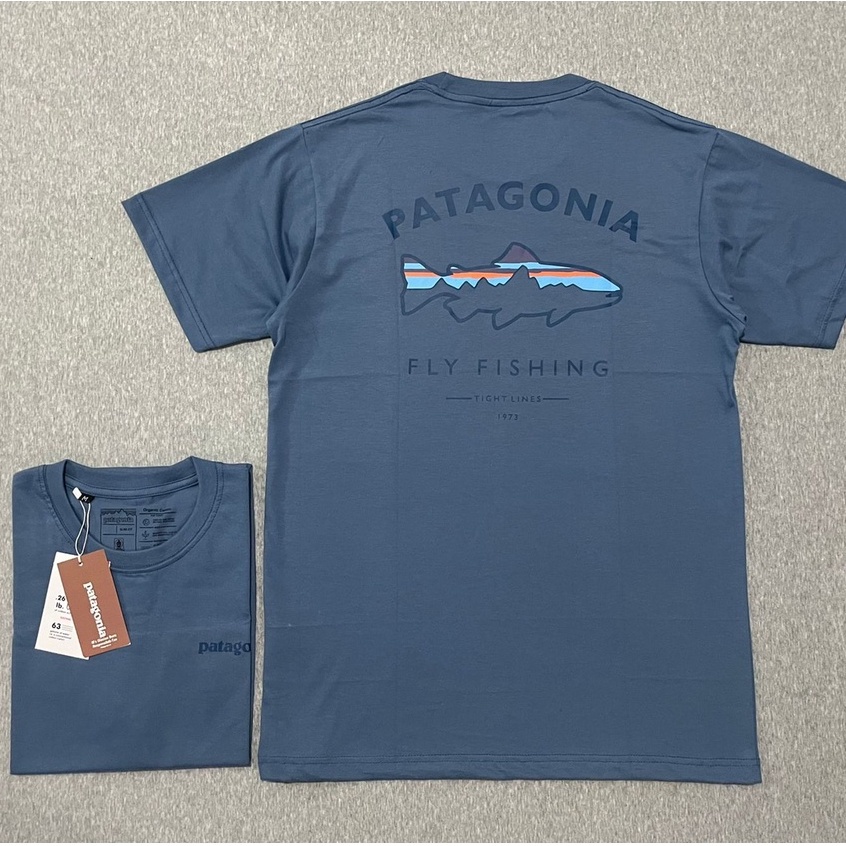 Patagonia FLY FISHING T-Shirt - DUSTY BLUE