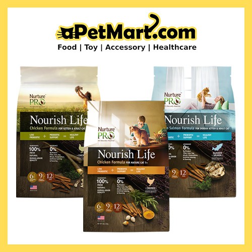 Nurture Pro Nourish Life Dry Cat Food Flavors G Shopee Singapore