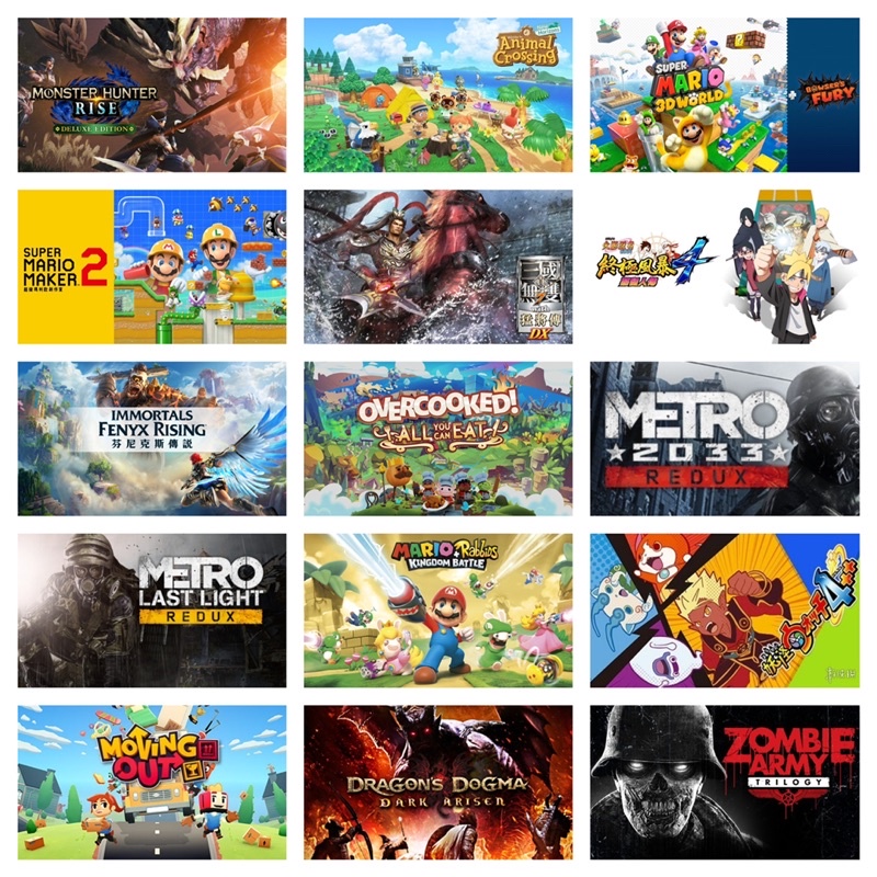 (BUY 2 free 1)(47in1)Nintendo Switch Animal Crossing,Mari,Overcooked ...