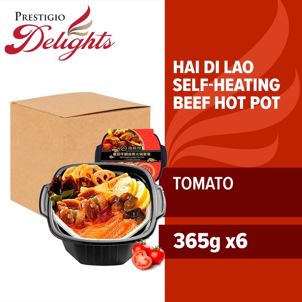 Hai Di Lao SelfHeating Beef Hot Pot (Tomato) 365g x 6 Boxes Shopee