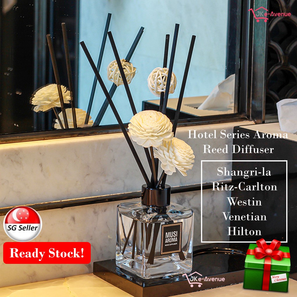 Aroma Reed Diffuser Hotel Scents Gift Set Elegant Bottle Rattan Reed ...