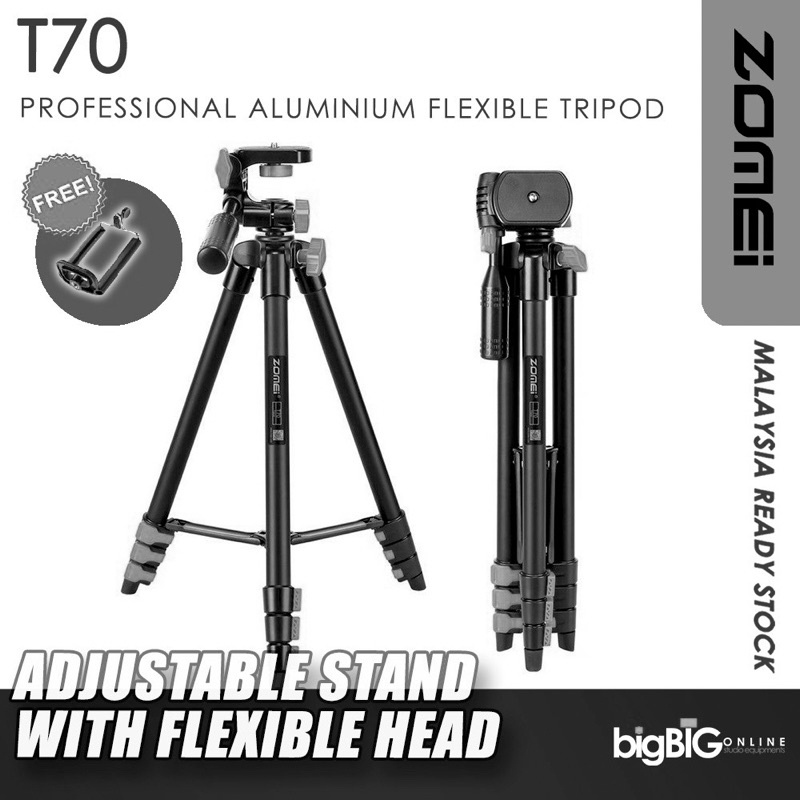 ZOMEI Q111 Profesional Lightweight High Quality Aluminium Tripod Stand ...