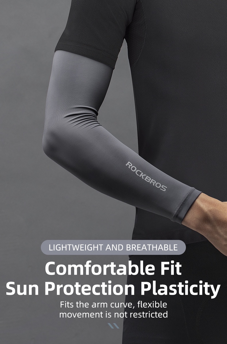 【3-day Delivery】ROCKBROS Ice Silk Sleeves Breathable UV Protection ...
