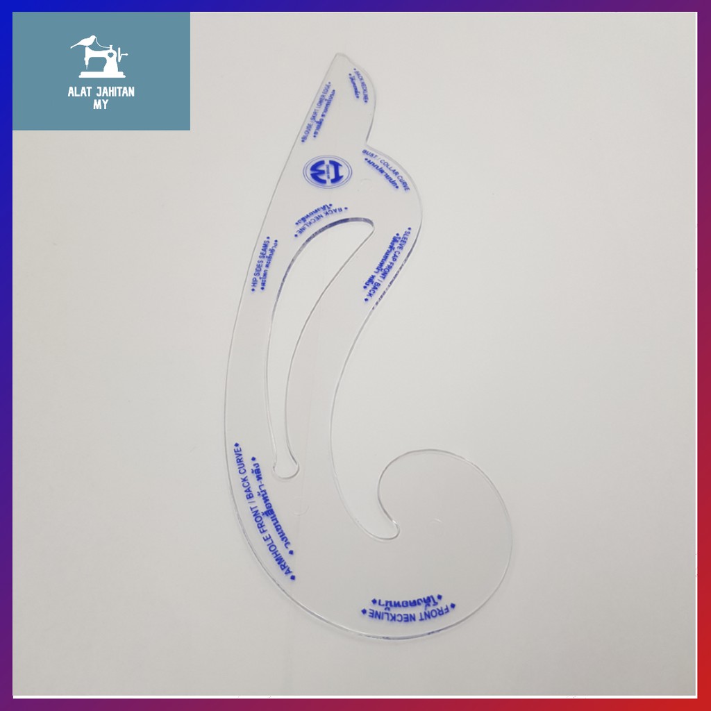 Ruler / Curve Ruler (1pc) | Siamese Ruler / Curved Ruler / New Version ...