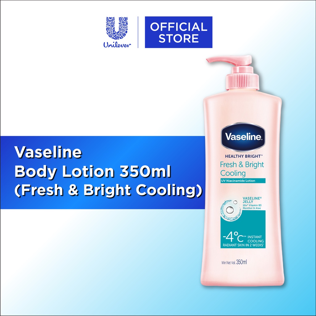 Vaseline Healthy Bright Fresh & Bright Cooling Body Lotion 350ml ...