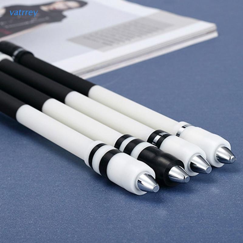 4 Pieces Pen Spinning Non Weighted Pen Fidget Pen Gaming Finger Pen Spinning Rotating Pen B, Black