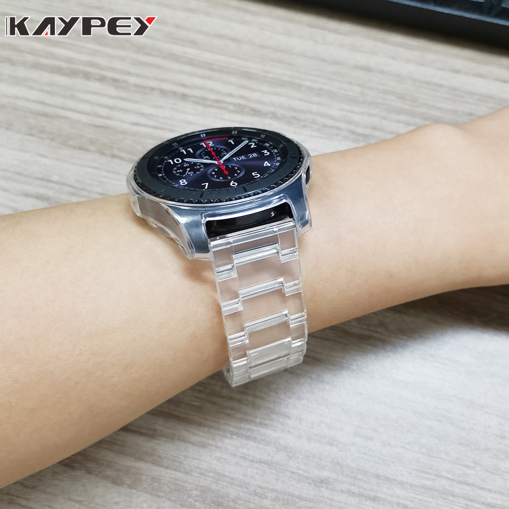 20mm 22mm Transparent Colors Resin Strap for Samsung Galaxy Watch 3 Band 41mm 45mm Bracelet Shopee Singapore