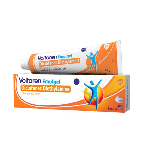 Voltaren Emulgel 20 gram / krim Pereda Nyeri Otot dan sendi / Natrium dicklofenac / Bengkak / Nyeri - Gambar 3