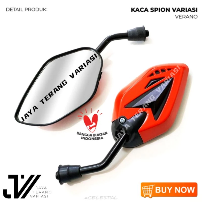 Spion Panah VERANO / spion motor / spion honda / spion yamaha / spion pcx /spion mini honda / spion beat /spion vario - Gambar 2