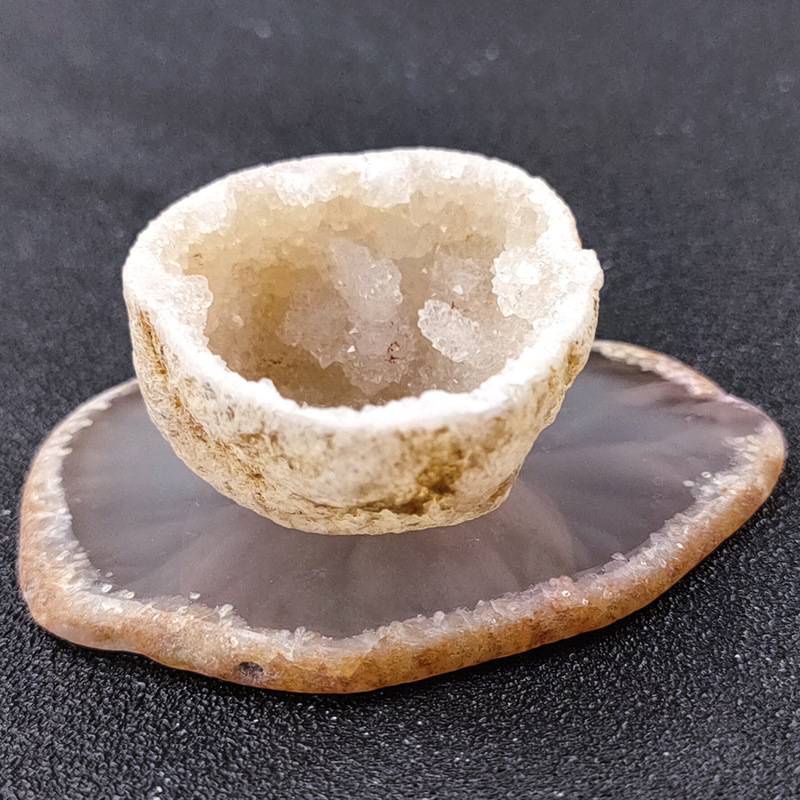 Natural Agate stone home decoration Slice Geode irregular druzy clear ...