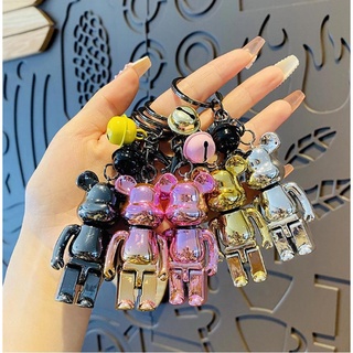Cartoon Cute Lightning Bear Keychain Astronaut Bear Doll Keyring Bag  Pendant Couple Car Keyholder Creative Bag Charm Accessories High Quality