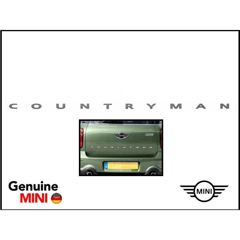 Genuine Letters COUNTRYMAN [C-O-U-N-T-R-Y-M-A-N] Chrome [Genuine Part ...
