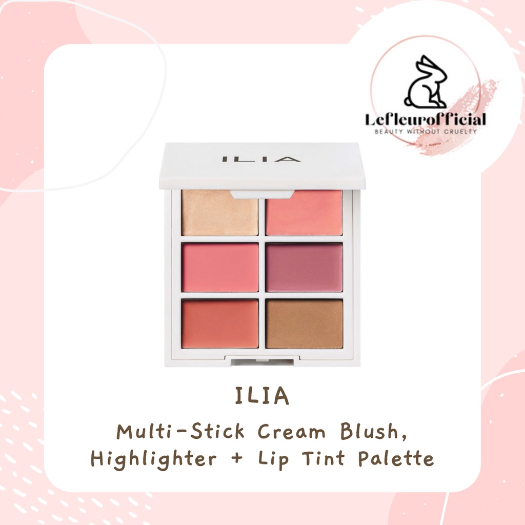 ILIA MultiStick Cream Blush, Highlighter + Lip Tint Palette Shopee Singapore