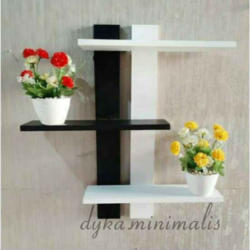 Minimalist Wall Rack / Minimalist Shelf / Wall Rack 3 Sign Black White ...