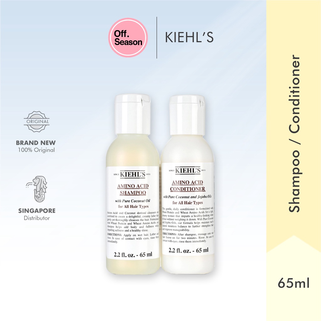 kiehl's Amino Acid Shampoo / Conditioner 65ml [Travel Size] for All