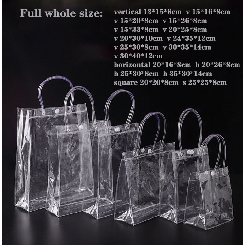 Transparent Plastic Shopping Clear Shopping Bags Transparent Soft