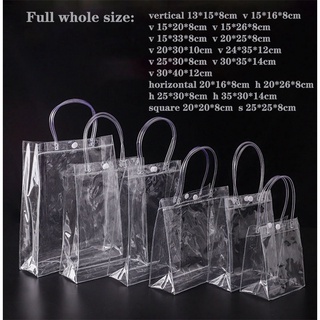 5pcs/10pcs PVC Transparent Tote Bag Large Clothes Shoes Box Packaging Bags  Plastic Party Favor Gift Bag - AliExpress