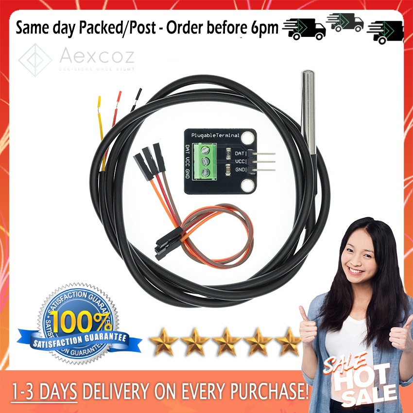 🔥[READY STOCK Local Seller]🔥Temperature Sensor Module Kit Waterproof