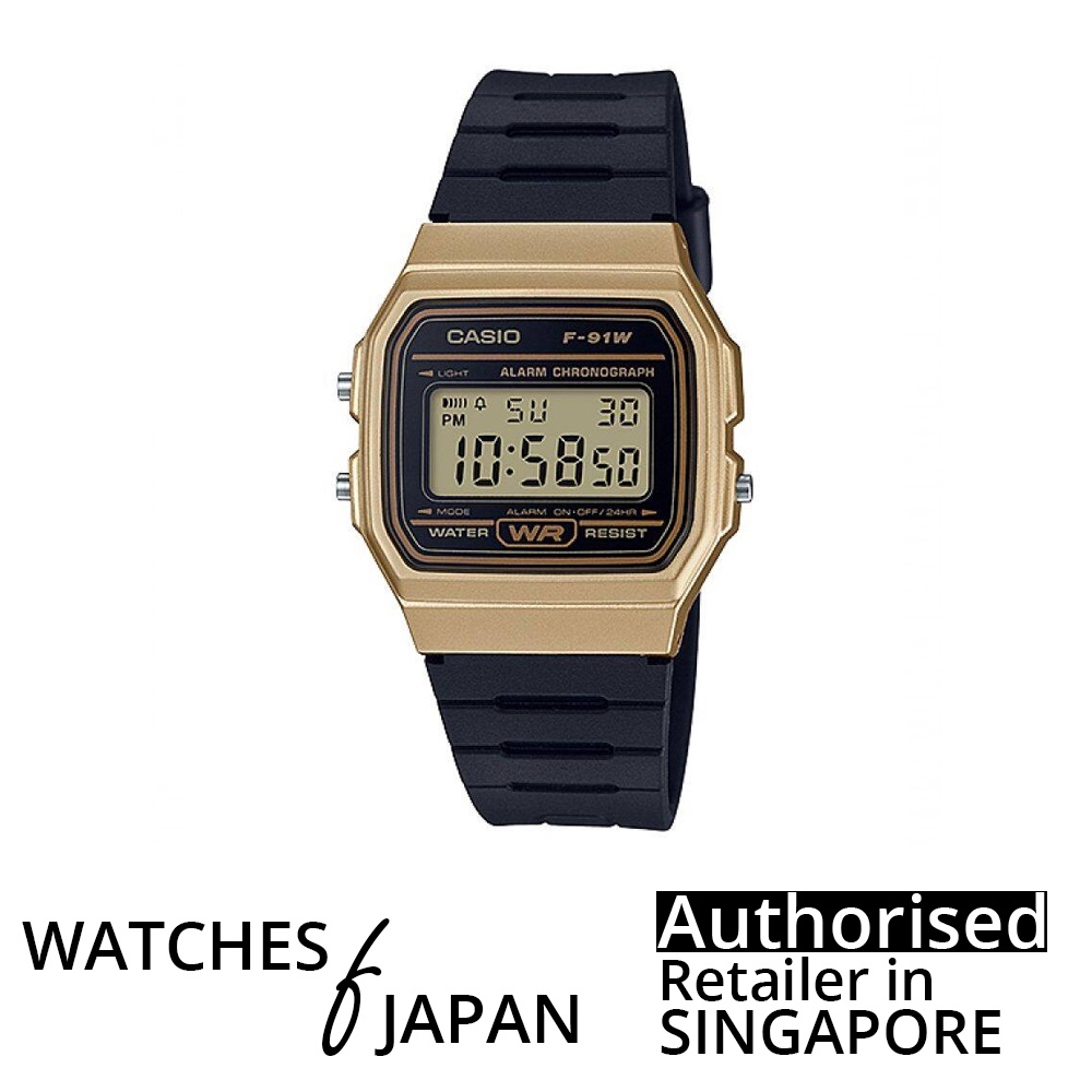 Watches Of Japan CASIO F91WM 9A DIGITAL ARMY WATCH Shopee Singapore