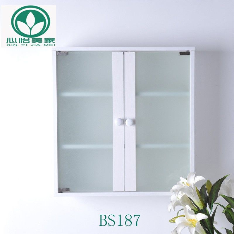【In stock】Wall-mounted bathroom cabinet frosted glass bathroom cabinet ...