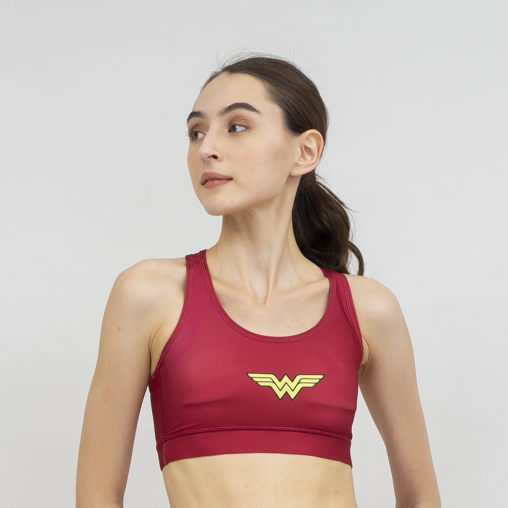 Dc Comics Sports Bra Wonder Woman Maroon DBS-501WW