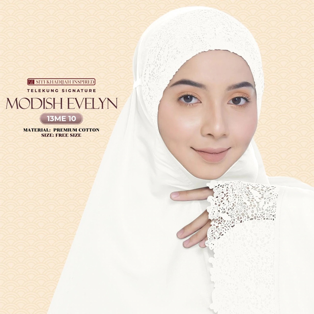 Telekung Siti Khadijah Signature Modish Evelyn Free Woven bag (13ME ...