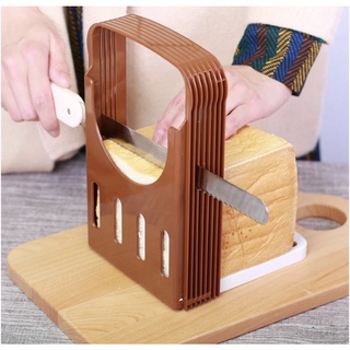 Bread Cutter, Homemade Bagel Loaf Bread Slicer Machine, Knife Cutting  Machine Guide, Large Bamboo Bread Adjustable Storage Pan Container, Toast  Slicing Sandwich Rack Holder Slice Tools, Plastic Cheese Knife Home Wood  Kitchen