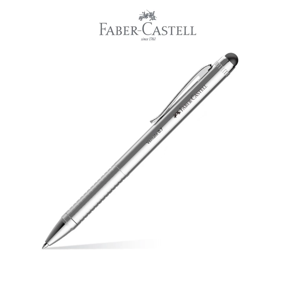 Faber-Castell Ballpoint Stylus Pen Vernate Silver Metalic