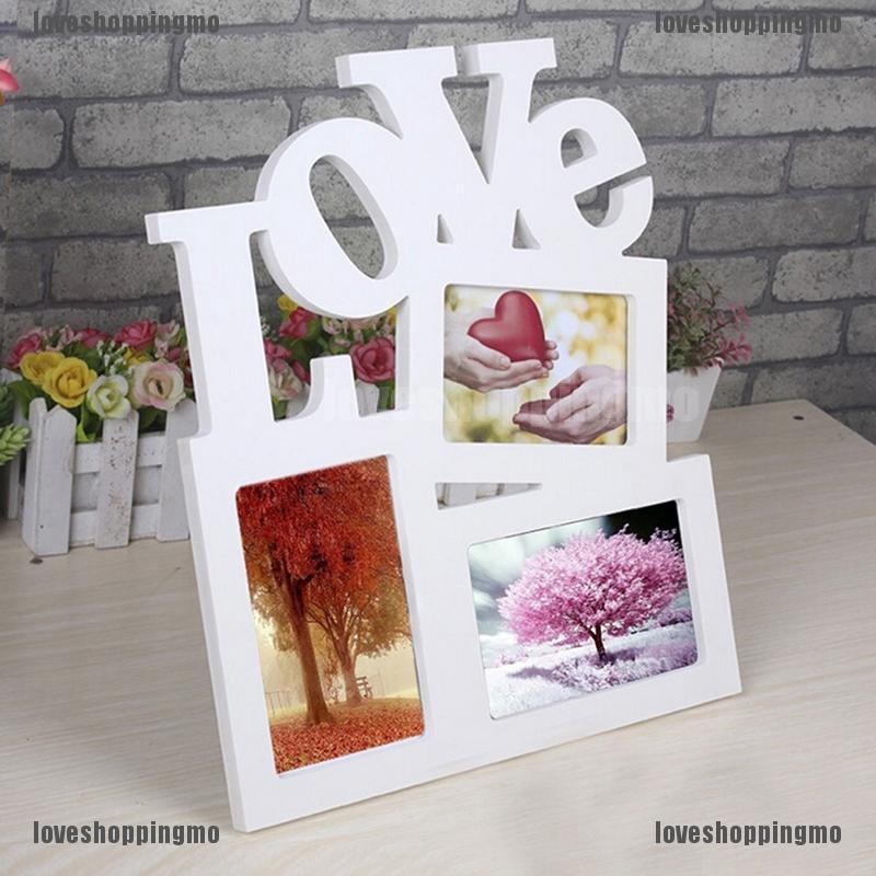 Sweet Wooden Hollow Love Photo Picture Frame Home Decor Art DIY Gift New