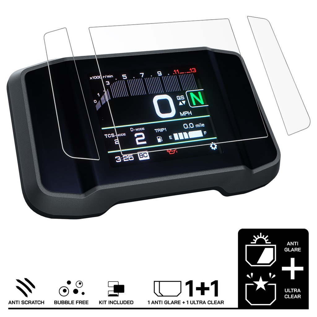 Speedo Angels Dashboard Protecteur D'Écran Anti Reflet Pour BMW S1000RR (2019+) - Kit 3 Pièces