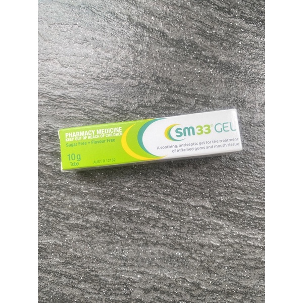 SM 33 Soothing & Antiseptic Gel 10g Treatment of inflamed gums and