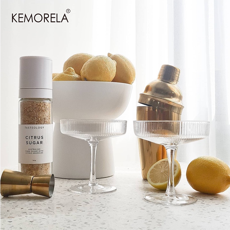 KEMORELA Nodic Style Dessert Cup Simple Cocktail Glass Goblet Dessert ...
