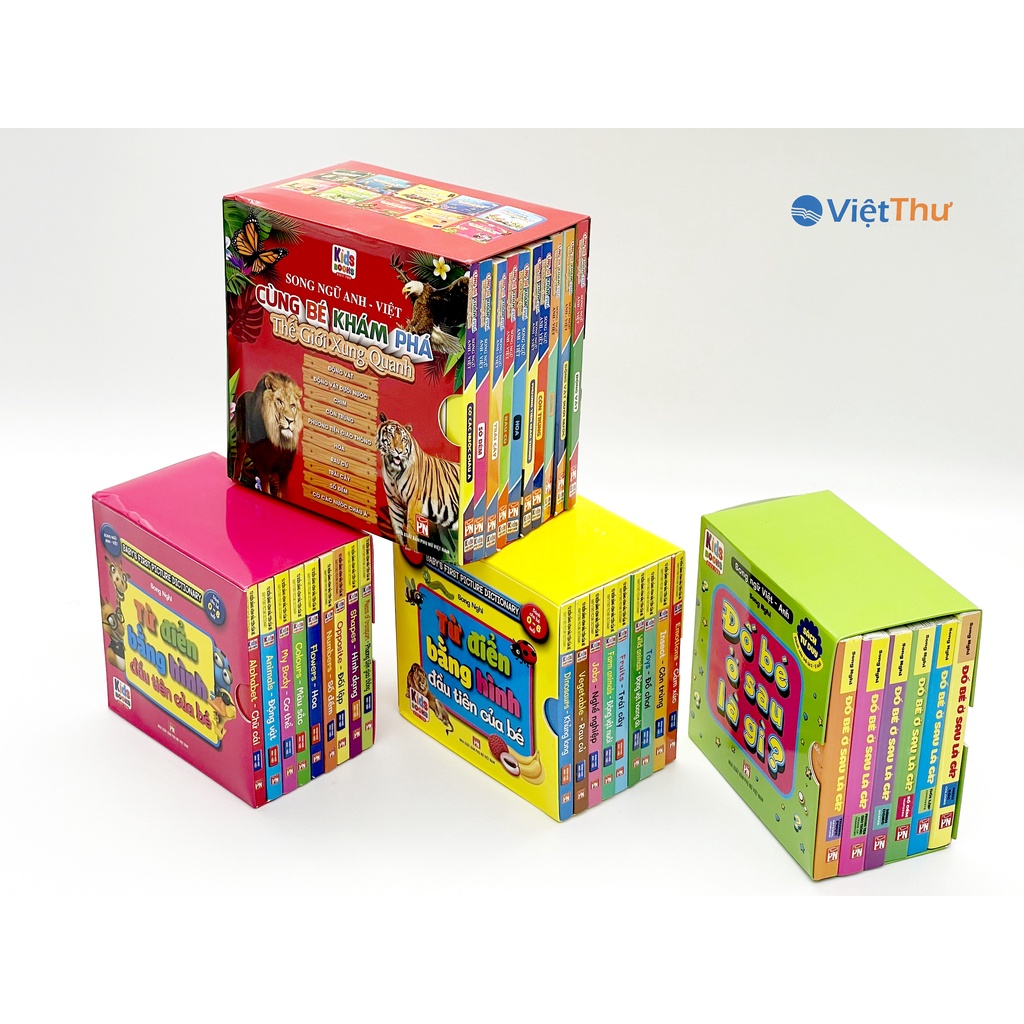 English books for babies Combo Full Set of 4 Baby's First Picture Dictionary Boxes, What Are