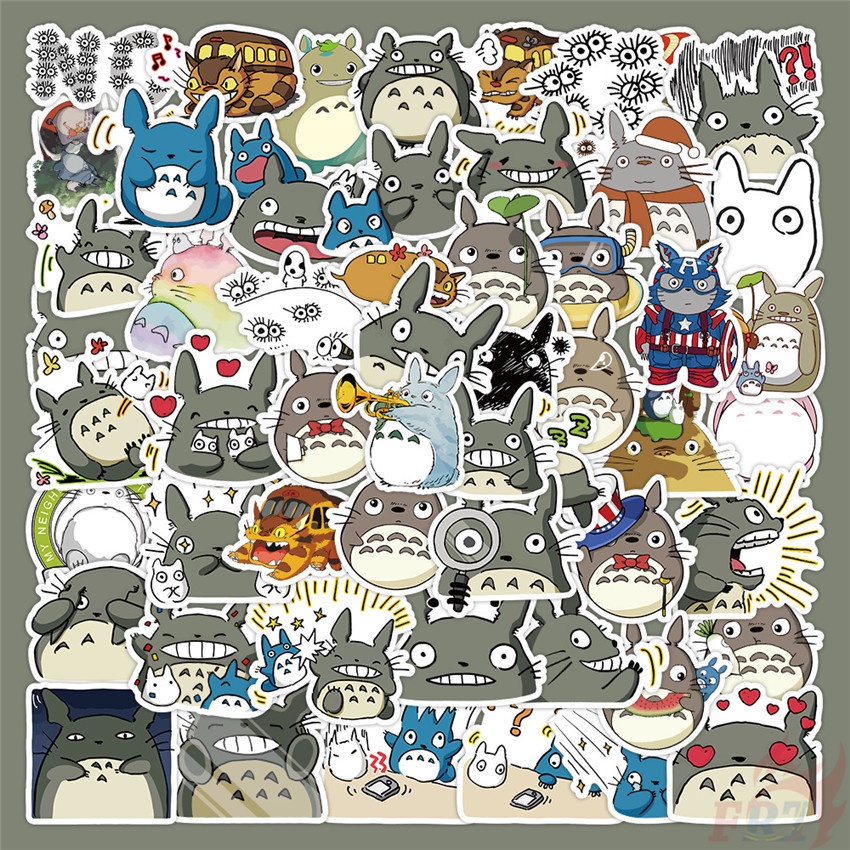 56Pcs/Set ☆ MY NEIGHBOUR TOTORO Stickers ☆ DIY Fashion Waterproof ...