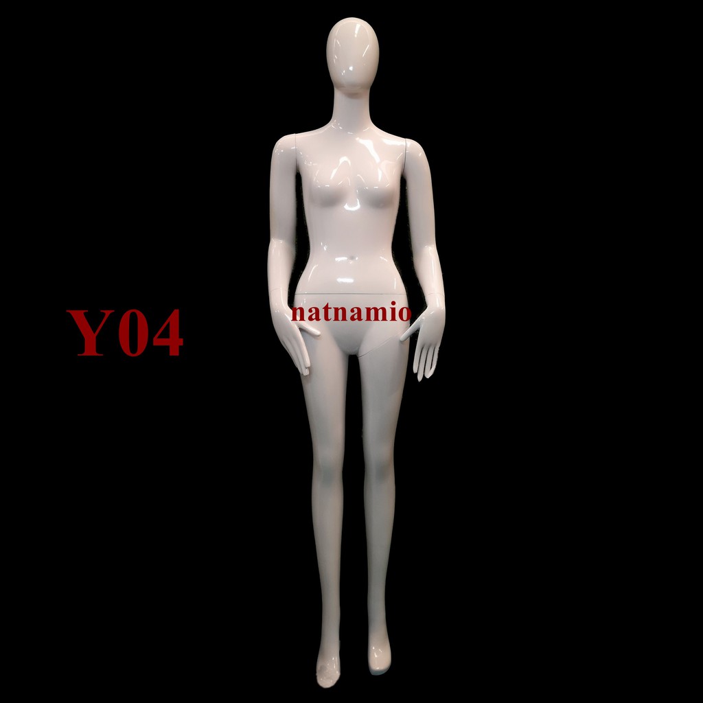 Mannequins Shirt Displays Display Female Full Body Plastic White Glossy ...