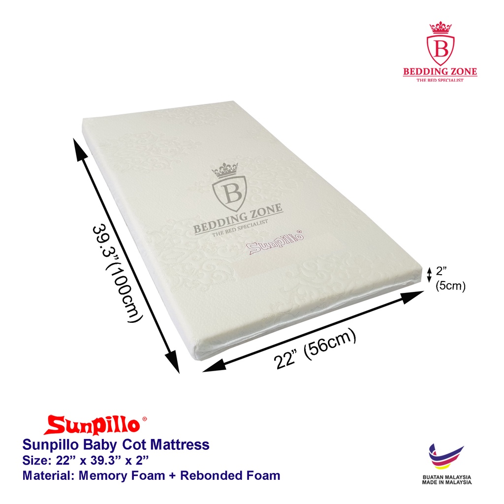 Size of on sale a cot mattress