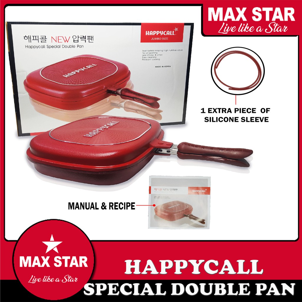 HAPPY SPECIAL DOUBLE SIDED GRILL/FRYING PAN (made in Korea 32cm ...