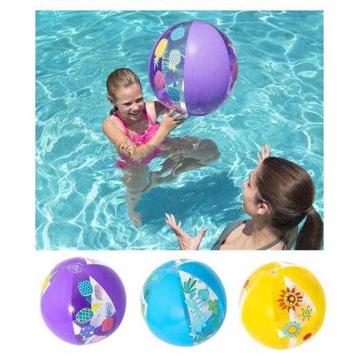 Bestway Beach Ball (51cm(Deflated) / 35cm(Inflated)) Inflatable ...
