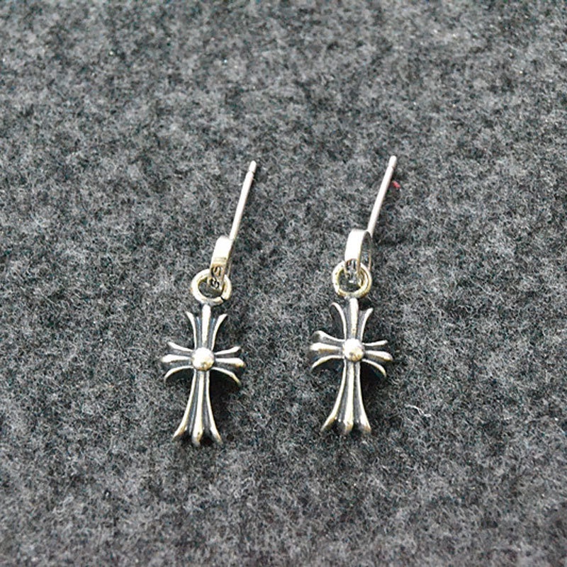 Real silver sale cross earrings