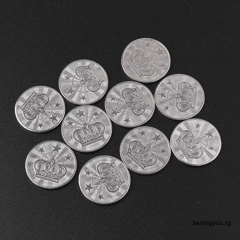 bettingyou.sg 10pcs 25*2mm Game Token Stainless Steel Arcade Game Coin ...