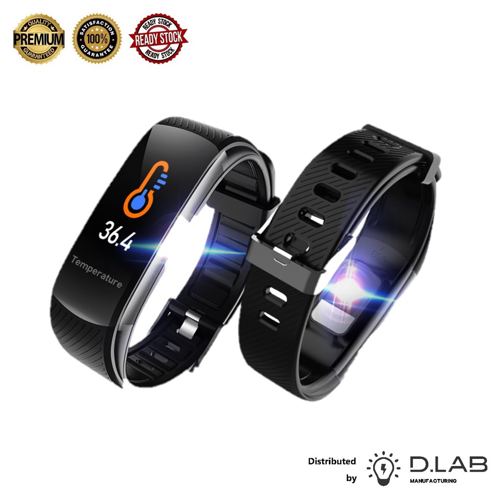 Body Temperature Fitness Tracker with Heart Rate Monitor C6T