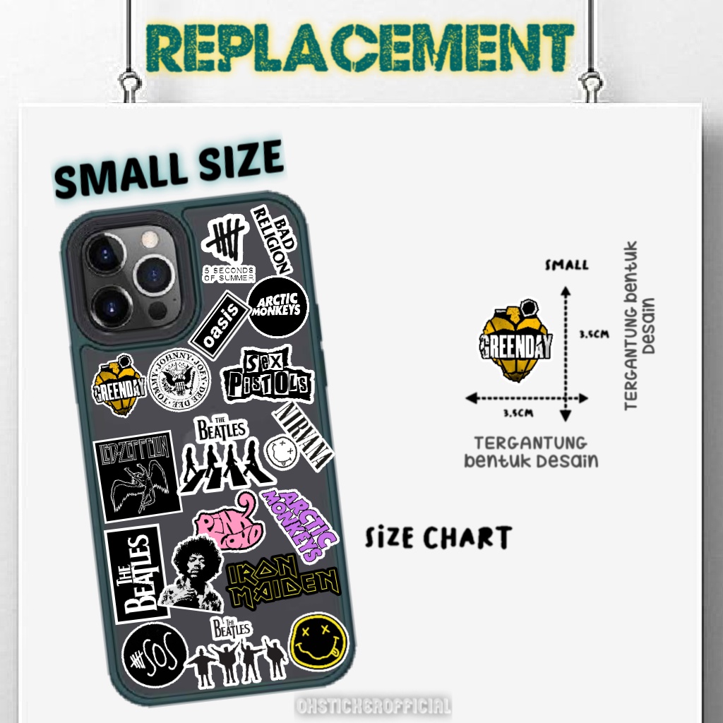 Sticker BAND SERIES STICKER CASE HANDPHONE HP LAPTOP TUMBLR WALL STICKER Shopee Singapore
