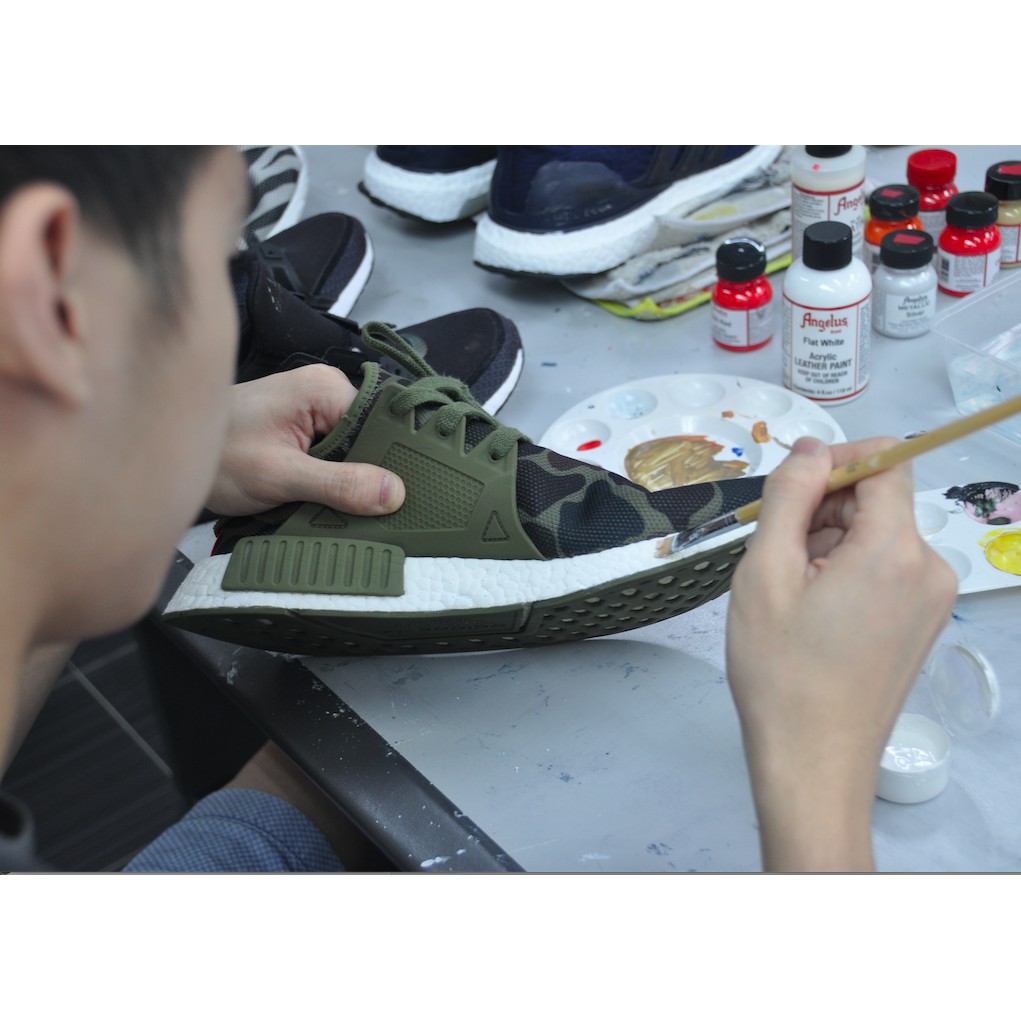 adidas gazelle silver green womens Custom Painted Monochromatic Adidas NMD Sneakers  B Street Shoes